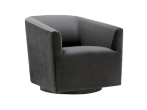 Claire Collection Velvet Swivel Chair