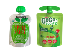 K Brand Apple Sauce or GoGo SqueeZ Assorted Apple Sauce Pouch - USDA Organic 3.17 oz - 3.2 oz