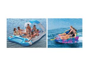 MM Brand Floating Island with Built-in Cup Holder 11.2' or WOW 3 Person Towable